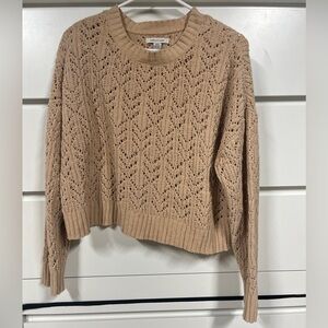 American Eagle Cropped Knitted Sweater